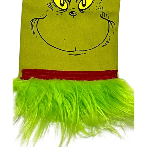 Christmas The Grinch Hand Towel Home Decor Kitchen Bathroom Green Red Holidays - Picture 4 of 5